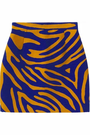 Proenza Schouler Falda corta a rayas en jacquard