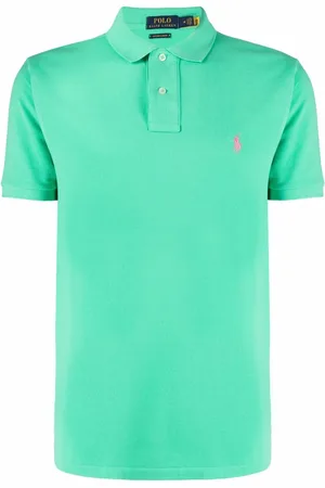Ralph Lauren Playera tipo polo con logo bordado