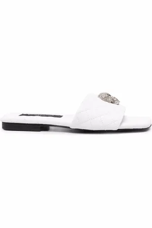 Philipp Plein Sandalias planas con motivo Skull