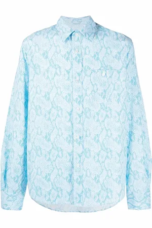 Kenzo Camisa con motivo Blurred Flowers