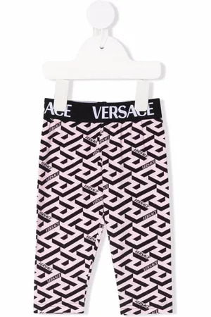 VERSACE Leggins con logo estampado