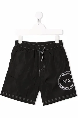 Nº21 Shorts de playa con logo estampado