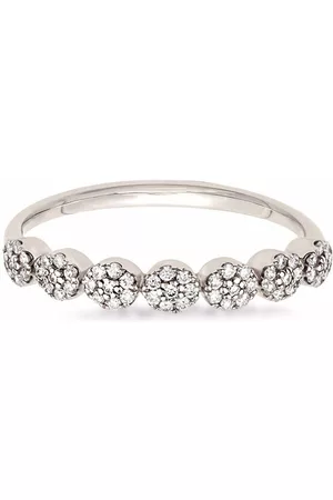 Dinny Hall Anillo Starflower en oro blanco de 14kt con diamante