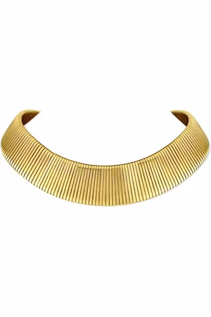 Pragnell Collar Retro con motivo de tubería en oro amarillo de 18kt