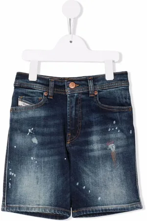 Diesel Shorts de mezclilla con efecto envejecido
