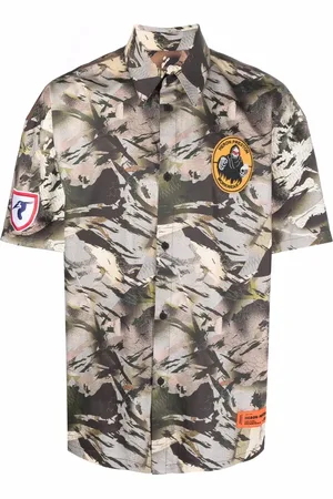 Heron Preston Camisa con estampado militar