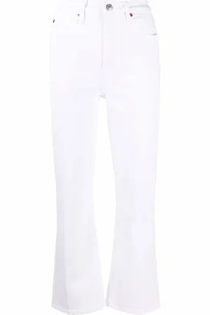 RE/DONE Jeans rectos con tiro alto