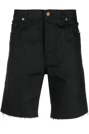 Saint Laurent Shorts con dobladillo sin rematar
