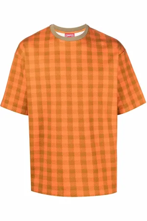 Camper Playera con estampado a cuadros