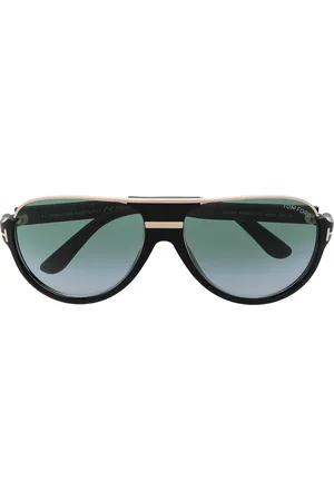 Tom Ford Lentes de sol con armazón estilo piloto