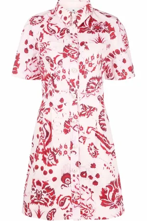 Etro Vestido camisero con estampado de cachemira