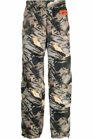 Heron Preston Pants con estampado militar