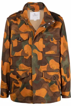 Woolrich Chamarra con estampado militar
