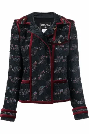 CHANEL Chamarra de tweed con doble botonadura 2010
