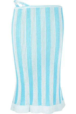 Jacquemus Falda tejida con rayas verticales