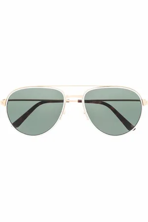 Cartier Lentes de sol Santos de Cartier con armazón estilo piloto