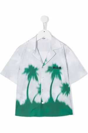 Msgm Camisa con estampado gráfico del logo