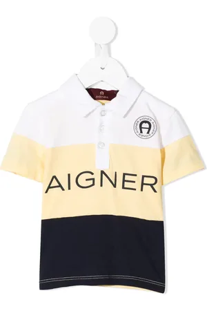 Aigner Playera tipo polo con logo estampado