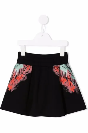 MARCELO BURLON Falda acampanada con estampado Wings