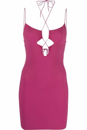 Amazuìn Vestido ajustado con cuello halter