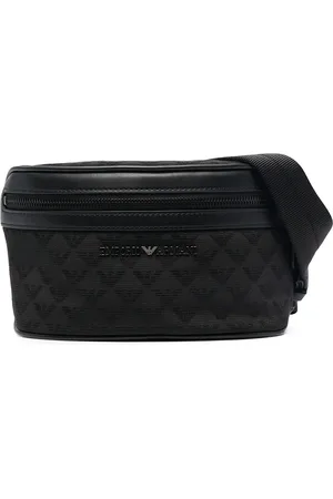 Emporio Armani Cangurera con monograma estampado