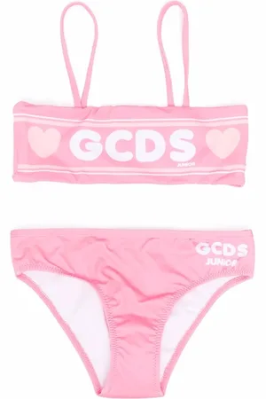 GCDS Bikini con corazones estampados