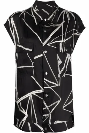 Rick Owens Sobrecamisa con estampado gráfico
