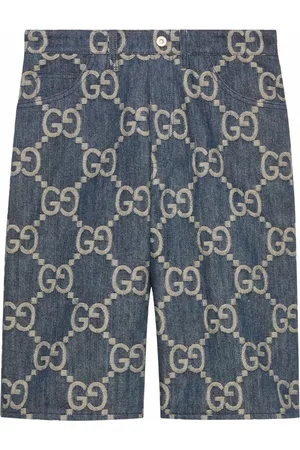 Gucci Hombre De mezclilla - Chamarra de mezclilla con motivo Interlocking G