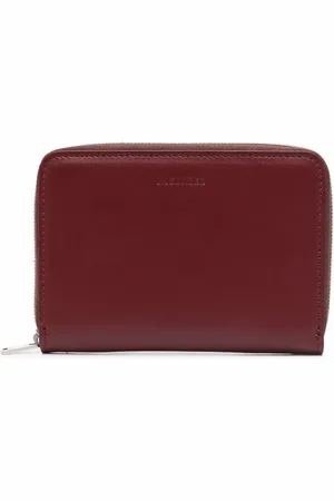 Jil Sander Cartera con cierre en el contorno