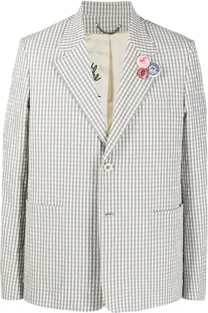 Golden Goose Blazer con cuadros gingham estampados