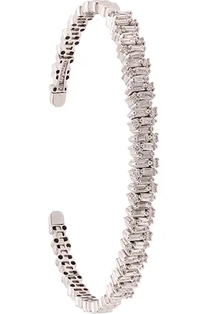 Suzanne Kalan Brazalete Fireworks en oro blanco de 18kt con diamantes