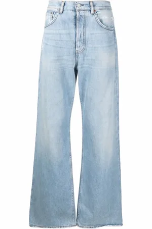 Acne Studios Jeans rectos con efecto envejecido