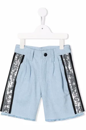 DKNY Shorts de mezclilla bordados con lentejuelas