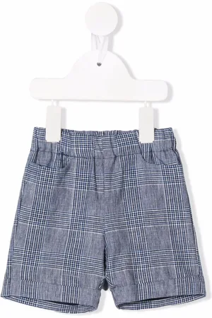 LA STUPENDERIA Shorts con cuadros estampados