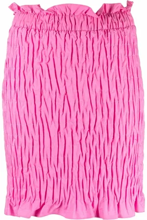 Msgm Falda corta con efecto fruncido