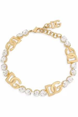 Dolce & Gabbana Gargantilla con detalles de strass y logo DG