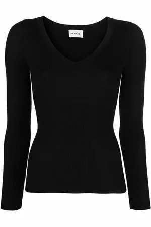P.A.R.O.S.H. Top de tejido fino con cuello en V