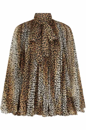 Dolce & Gabbana Vestido corto con estampado de leopardo