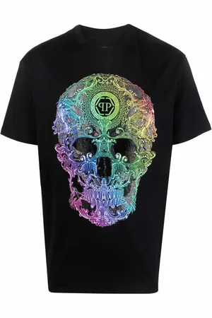 Philipp Plein Playera con motivo Skull