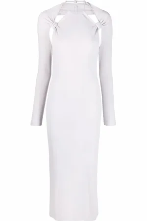 Jacquemus Vestido tejido con detalle retorcido