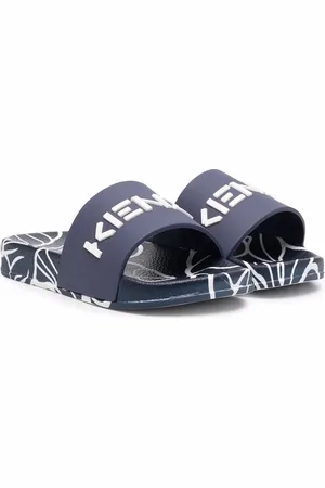 Kenzo Flip flops con logo estampado