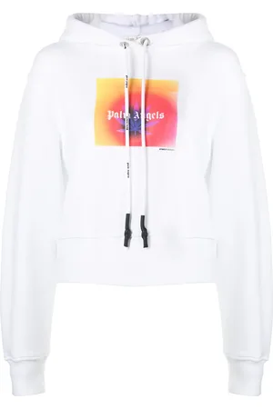 Palm Angels Hoodie degradado con logo estampado