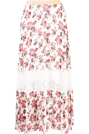 Antonio Marras Falda larga con encaje floral