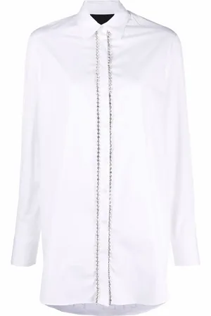 Philipp Plein Camisa con detalles de cristales