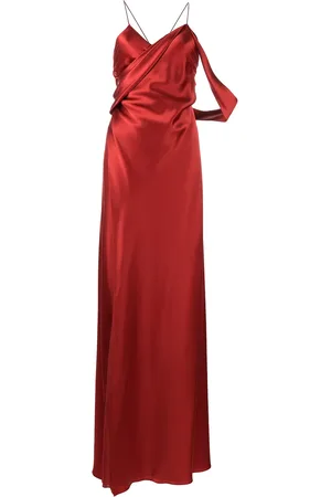 Michelle Mason Vestido de fiesta con panel drapeado