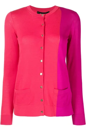 Paule Ka Cárdigan de tejido fino con diseño color block