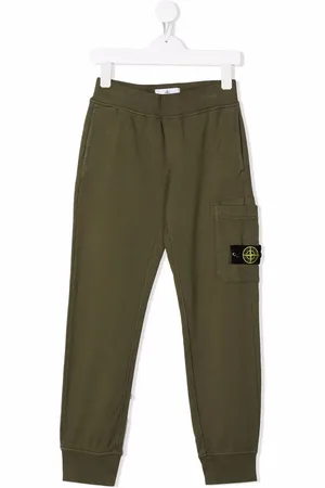 Stone Island Pants con parche de logo