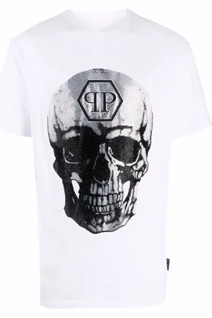 Philipp Plein Playera con motivo Skull