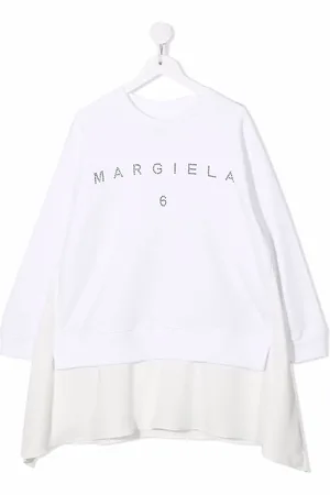 Maison Margiela Vestido estilo sudadera con aplique del logo