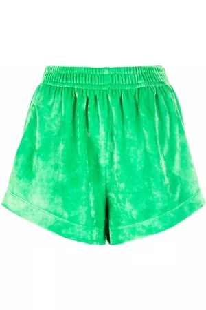 Styland Shorts de terciopelo con tiro alto